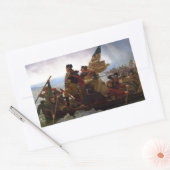 Washington Crossing Delaware Art Rechteckiger Aufkleber (Umschlag)