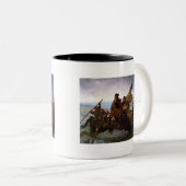 Washington Crossing Delaware Art Zweifarbige Tasse (VorderseiteRechts)