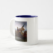 Washington Crossing Delaware Art Zweifarbige Tasse (Vorderseite Links)