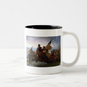 Washington Crossing Delaware Kunst Zweifarbige Tasse