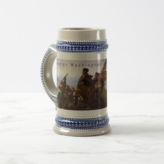 Washington Crossing The Delaware 25. Dezember 1776 Bierglas (Vorderseite Links)