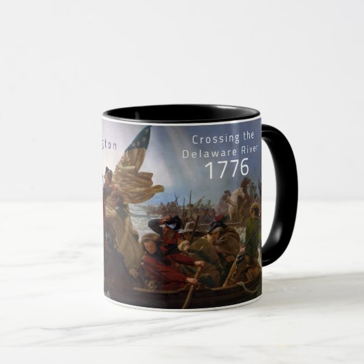 Washington Crossing The Delaware 25. Dezember 1776 Tasse (VorderseiteRechts)