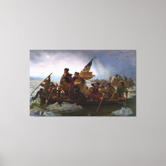 Washington Crossing The Delaware von Emanuel Leutz Leinwanddruck (Vorderseite)
