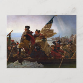 Washington Crossing The Delaware von Emanuel Leutz Postkarte