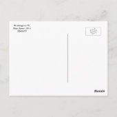 Washington CT, Main Street, 1914 Postkarte (Rückseite)