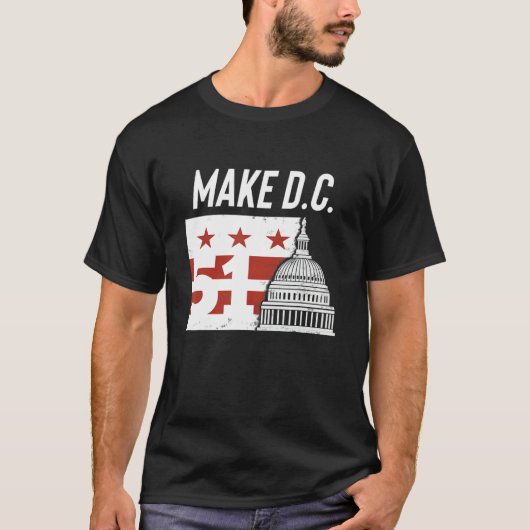 Washington D C 51st State Cool DC Statehood T-Shirt (Vorderseite)