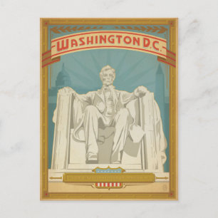 Washington, D.C. - Abraham Lincoln Postkarte