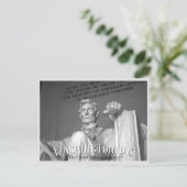 Washington, D.C. - Abraham Lincoln Statue Postcard Einladungspostkarte (Stehend Vorderseite)