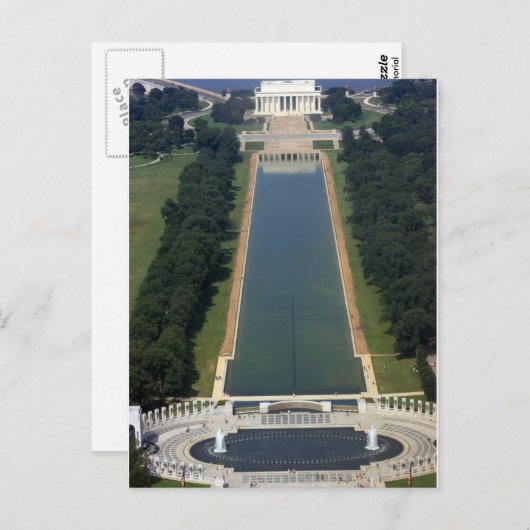 Washington D.C. - Aussicht vom Washington Monument Postkarte (Vorne/Hinten)