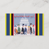 Washington D.C. Business Card Visitenkarte (Rückseite)