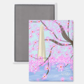 Washington, D.C./Cherry Blossom Magnet (Vorderseite/Rückseite)
