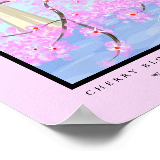 Washington, D.C./Cherry Blossom Print Poster (Ecke)