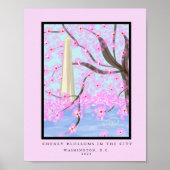 Washington, D.C./Cherry Blossom Print Poster (Vorne)