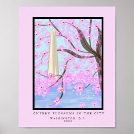 Washington, D.C./Cherry Blossom Print Poster