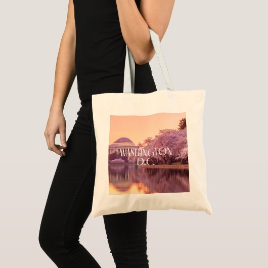 Washington D.C. Cherry Blossom Tote Bag Tragetasche (Vorderseite (Produkt))
