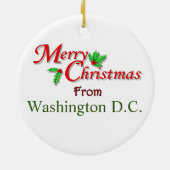Washington D.C. Christmas Tree Ornament (Hinten)