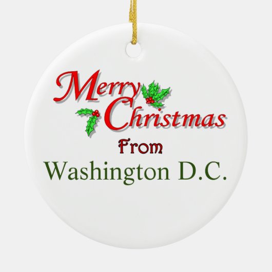 Washington D.C. Christmas Tree Ornament (Hinten)