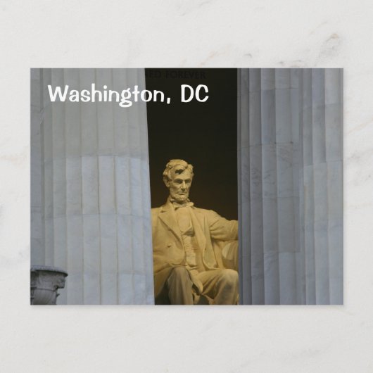 Washington, D.C.: Das Lincoln-Gedächtnis Postkarte (Vorderseite)