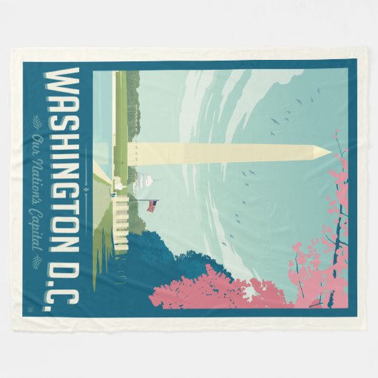 Washington, D.C. - Die Hauptstadt unserer Nation Fleecedecke (Vorderseite (Horizontal))