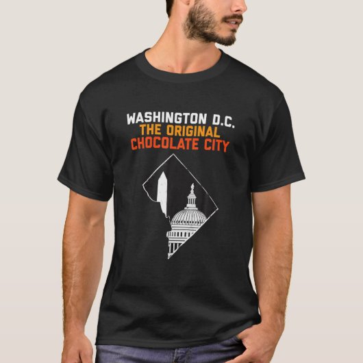 Washington D.C., die Ursprüngliche Schokoladenstad T-Shirt (Vorderseite)