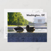 Washington, D.C.: Enten bei der Gedenkveranstaltun Postkarte (Vorne/Hinten)