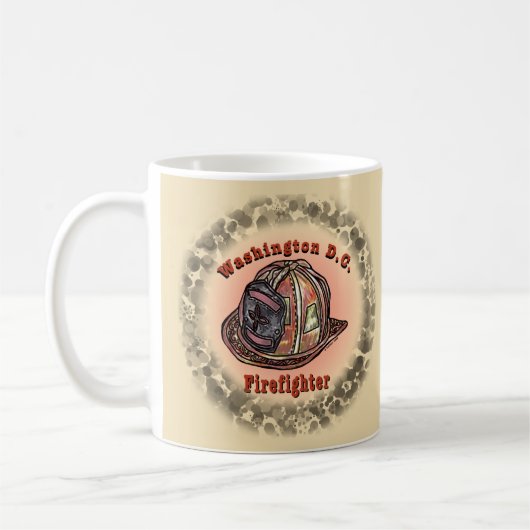 Washington D.C. Firefighter-Tasse Kaffeetasse (Links)