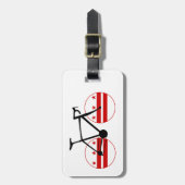 Washington D.C. Flag Cycling Gepäckanhänger (Vorderseite vertikal)