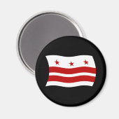 Washington D.C. Flag Magnet (Vorderseite/Rückseite)