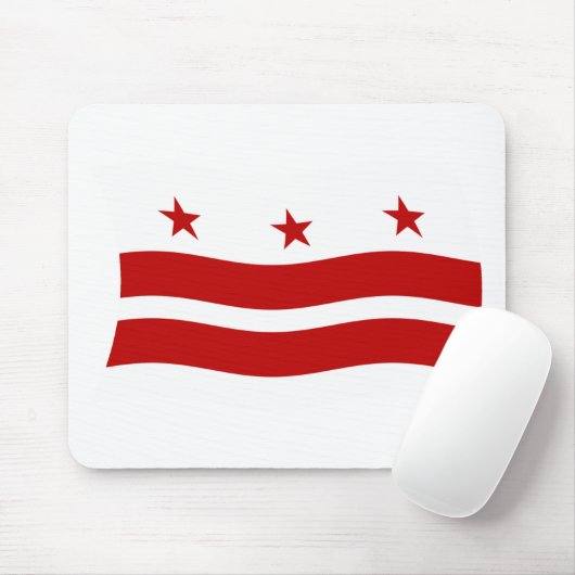 Washington D.C. Flag Mousepad (Mit Mouse)