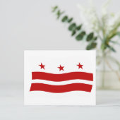 Washington D.C. Flag Postcard Postkarte (Stehend Vorderseite)
