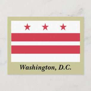 Washington D.C. Flag Postkarte