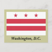 Washington D.C. Flag Postkarte (Vorderseite)