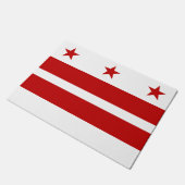 Washington D.C. Flagge, amerikanische Staatsflagge Fußmatte (Schrägansicht)