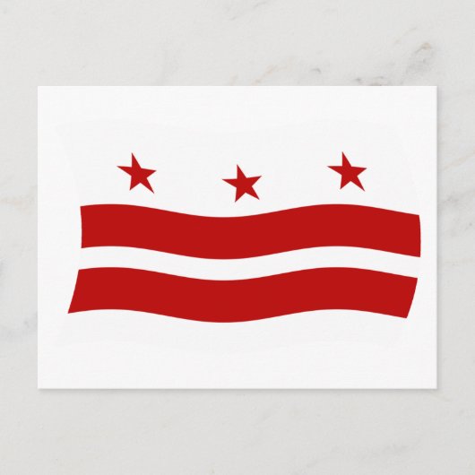 Washington D.C. Flaggen Postkarte (Vorderseite)