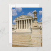 Washington, D.C., Gebäude des Obersten Gerichtshof Postkarte (Vorne/Hinten)