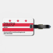 Washington D.C. Gepäckanhänger (Rückseite horizontal)