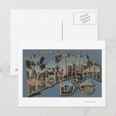 Washington D.C. - Große Briefszenen Postkarte (Vorne/Hinten)