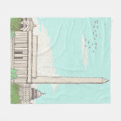 Washington D.C. Hauptstadt der Sehenswürdigkeiten Fleecedecke (Vorderseite (Horizontal))