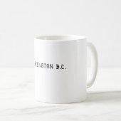 Washington D.C. Kaffeetasse (VorderseiteRechts)