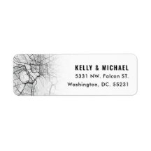 Washington, D.C. Karte | Rücksendekennzeichen