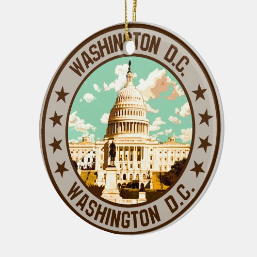 Washington D.C. Keramik Ornament (Links)