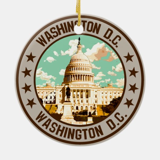 Washington D.C. Keramik Ornament (Hinten)