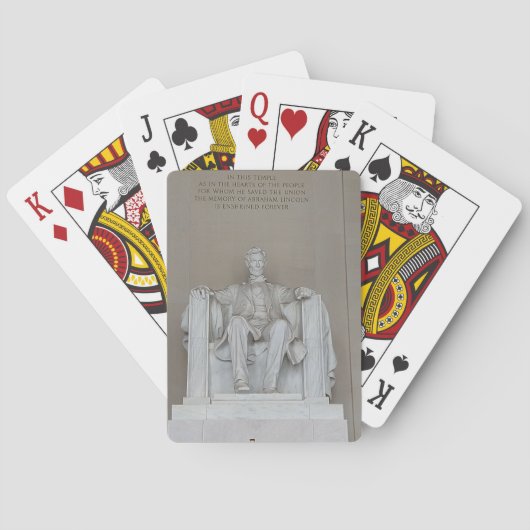 Washington D.C. Lincoln Memorial Spielkarten (Rückseite)