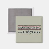 Washington D.C. Magnet (Vorderseite/Rückseite)