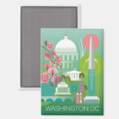Washington, D.C. Magnet (Vorderseite/Rückseite)