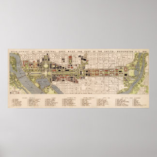 Washington D.C. Mall Plan (1941) Poster