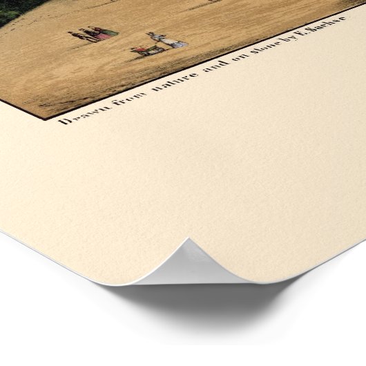 Washington, D.C. Panorama Karte - 1852 Poster (Ecke)