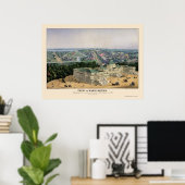 Washington, D.C. Panorama Karte - 1852 Poster (Heimbüro)