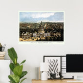 Washington, D.C. Panorama Karte - 1871 Poster (Heimbüro)