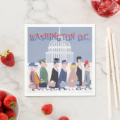 Washington D.C. Paper Napkin Serviette (Beispiel)